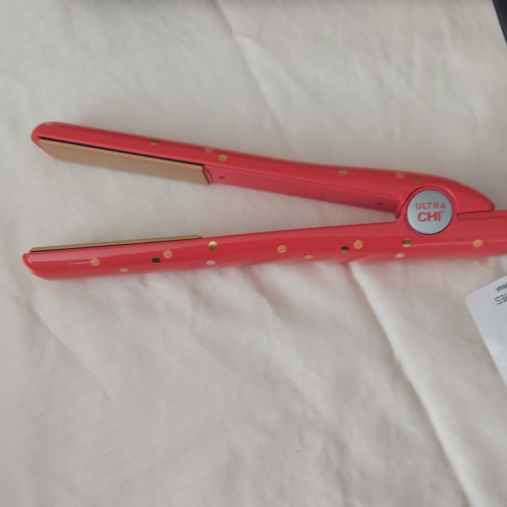 CHI Red Hair Straightener with Floral Heat Sleeve - Picture 2 of 6